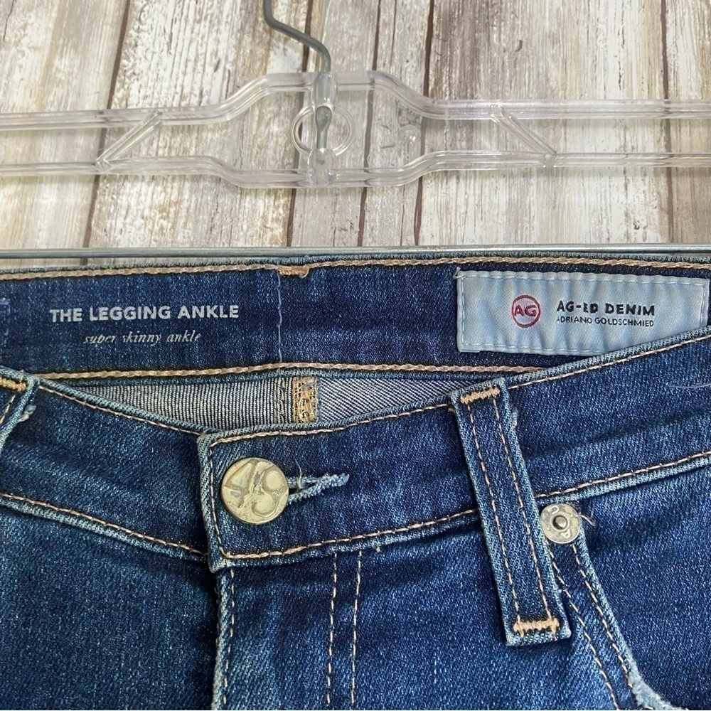 AG Adriano Goldschmied The Legging Ankle Super Skinny Ankle Distressed Jeans - Picture 7 of 8